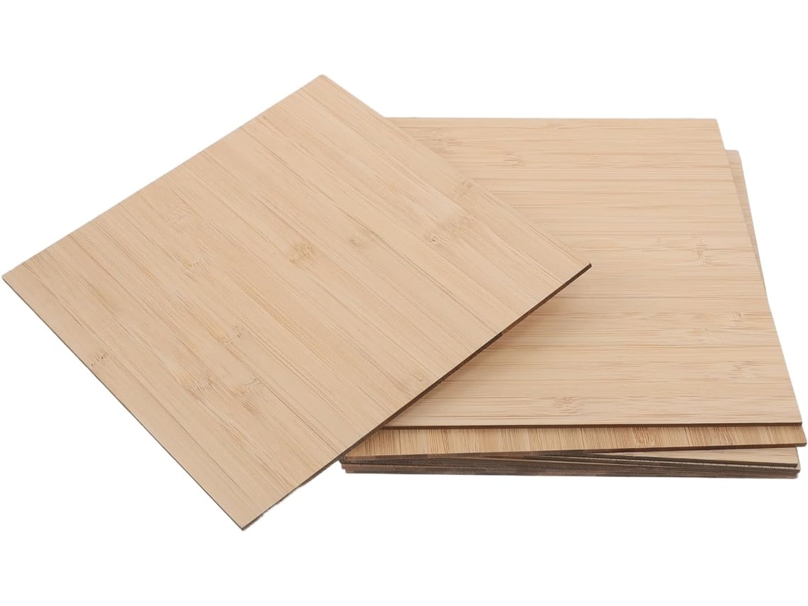 Cuadrados De Madera Natural De 15 X 15 Cm, Paquete De 10 Piezas Finas Para Manualidades.