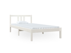 Maison Exclusive - Estructura De Cama Sin Colchón Madera Maciza Blanco 90x200 Cm