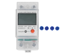 Medidor Electrónico De Energía Monofásico De 2 Polos Para Carril Din (kwh, Modelo Dds1891)