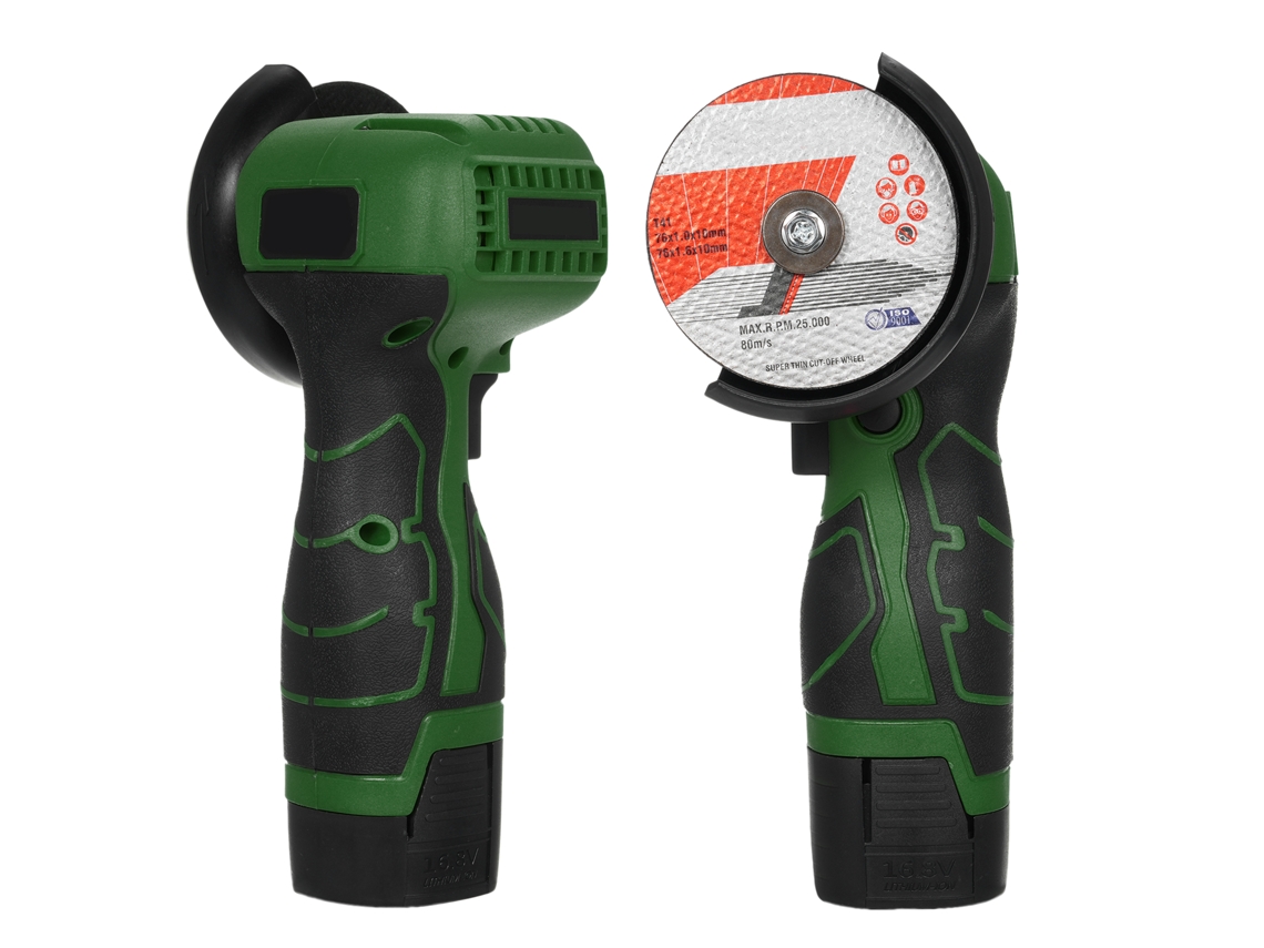 Amoladora Angular Inalámbrica De 7000 Rpm, 16,8 V, 2000 Mah Para Cortar Y Pulir Ladrillo, Madera, Piedra Y Acero.