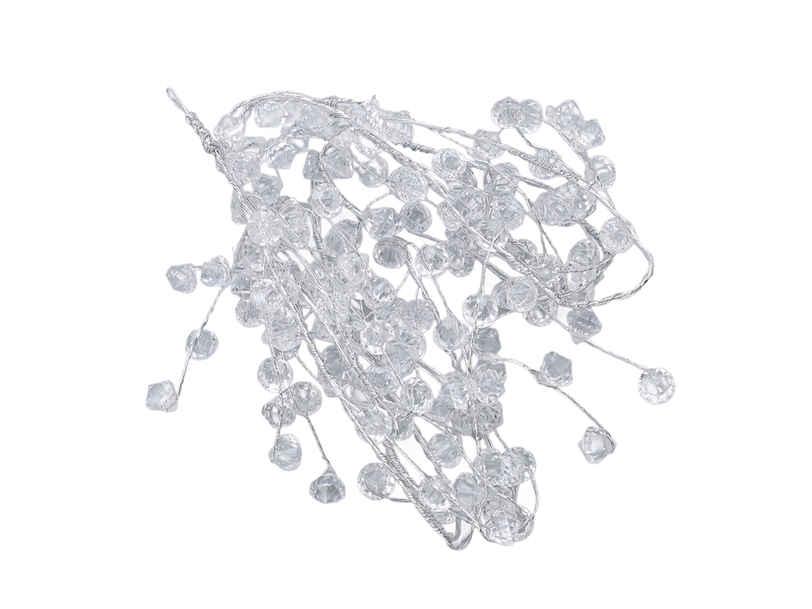 Guirnalda De Alambre Transparente Flexible Con Cuentas De Joyería De 1,2 M Para Decoración Y Manualidades.