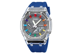Reloj Zhoulianfa De Cuarzo Con Correa De Cuero Sintético, Esfera Grande, Estilo Casual Unisex (rojo)