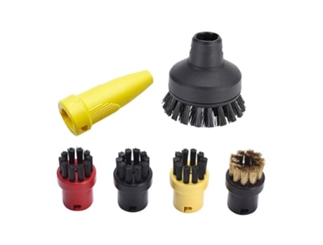 Kit de limpieza a vapor con cepillo redondo, boquilla para Robot aspirador Karcher Sc1 Sc2 Sc3 Sc4 Sc5 Sc7, boquilla para limpieza del hogar