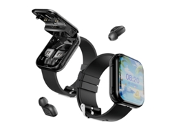 Reloj Inteligente T1 2 En 1 Con Auriculares Bluetooth Tws, Monitor De Frecuencia Cardíaca,