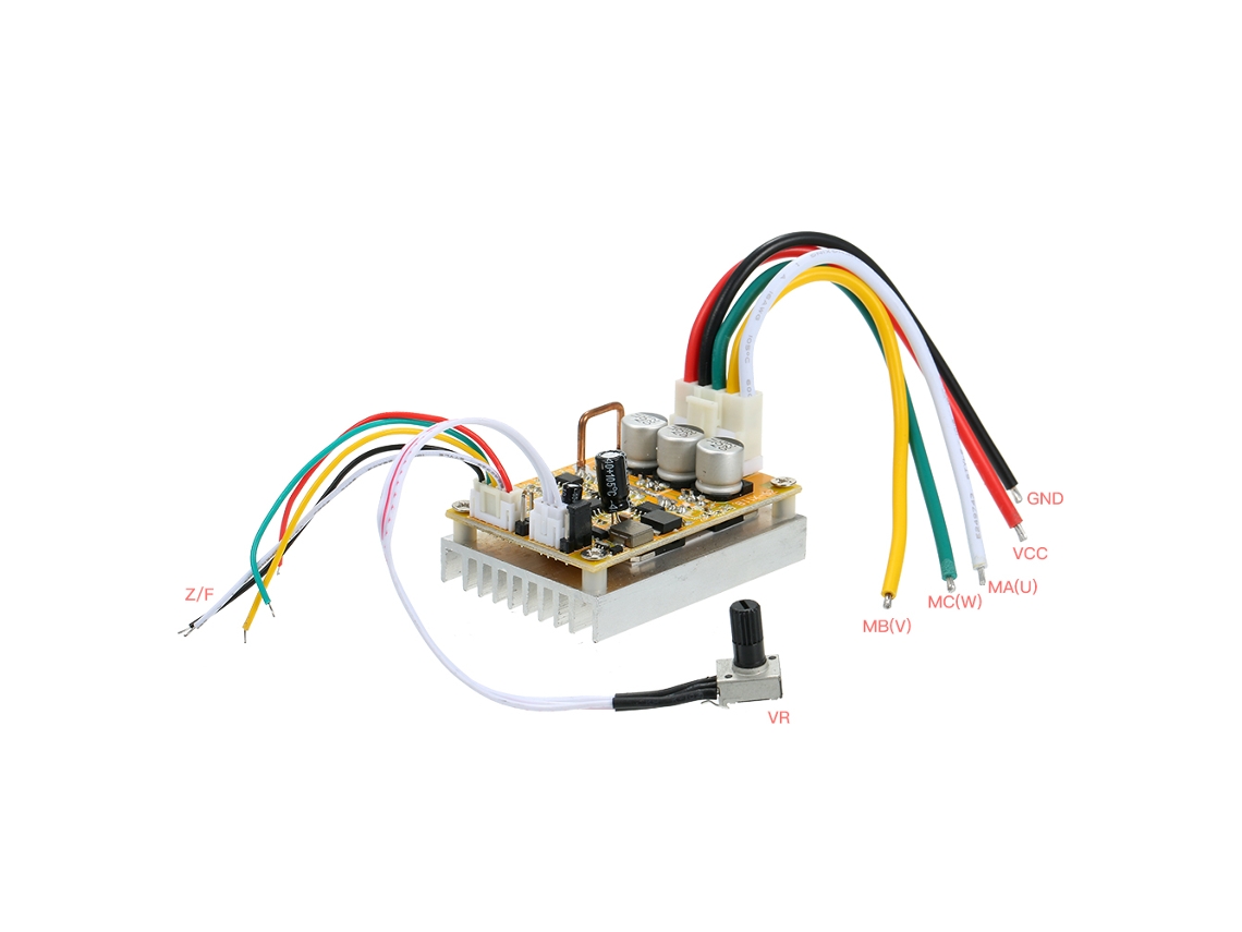 Controlador De Motor Bldc De 350w 5-36v Cc, Controlador Sin Escobillas, Accesorios De Motor Trifásico