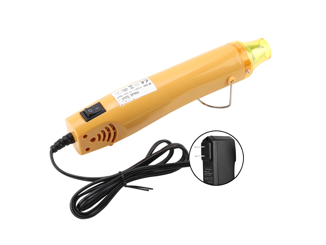 2026 Store-pistola De Aire Caliente Eléctrica 300w Herramienta De Calor Para Embossing Y Diy Multiusos (amarilla)