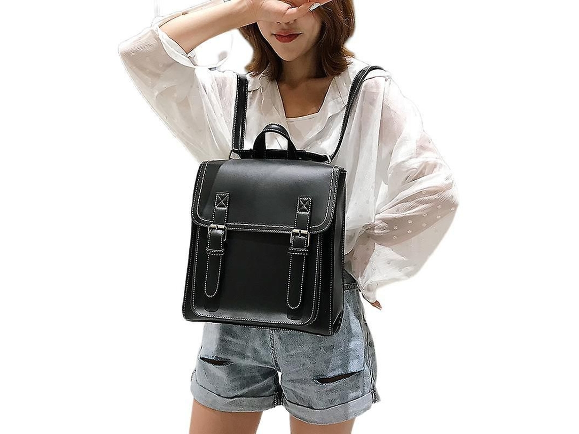 Fasst-mochila De Cuero Pu Para Mujer Vintage 2 En 1 Mediana Impermeable Resistente Al Desgaste Con Cremallera Y Bolsillos Internos