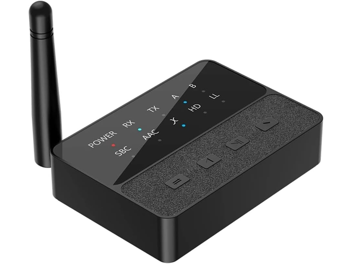 Transmisor/receptor De Audio Bluetooth 5.3 2 En 1 Hd De Baja Latencia, Entrada Aux De Mm Sin Adaptador