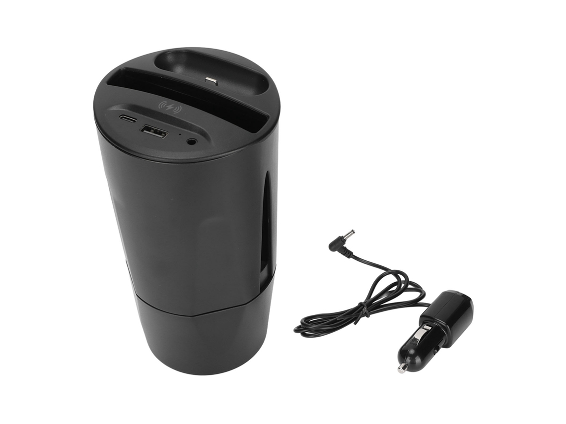 Cargador Inalámbrico Para Coche Con Forma De Taza Y Puerto Usb-c, Carga Rápida Para Teléfonos Móviles Y Auriculares, Apto Para Suv Y Vehículos Todoterreno.