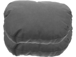 Juego De 2 Almohadas Cervicales De Gamuza Gris Para Coche, Reposacabezas Ergonómico Y Soporte Para El Cuello.