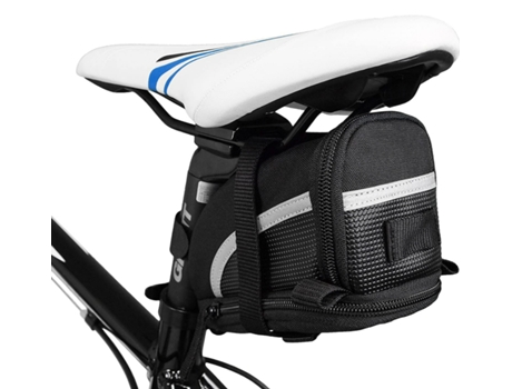 Bolsa trasera para bicicleta reflectante nocturna, bolsa para cuadro y sillín trasero, BISBISOOUS Bisbisous