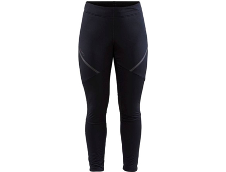 Pantalones Ajustados para Mujer CRAFT Malla Glide Wind Negro para Esquí (XS)