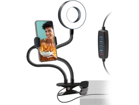 Ring Light SBS TESELFIESPOTRING (Universal - Negro)