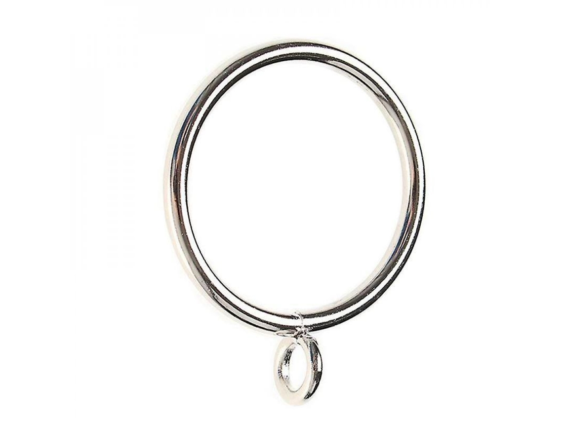 2026-40 Anillos De Cortina De Hierro, Diámetro Interior 38mm, Anillos Colgantes Para Cortinas Y Varillas, Plata Fim Plata