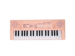 Teclado eléctrico Bf-3738C Teclado musical de piano eléctrico con 37 teclas para instrumentos educativos para principiantes (rosa)