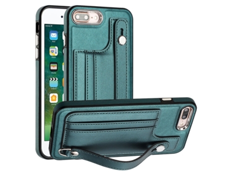 Funda Mobile Phone Cases Shockproof With Wrist para iPhone 6 Plus Piel Marrón