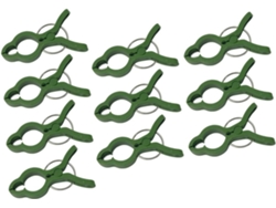 Inoomp 10 Pinzas De Fijación Para Plantas, Pinzas Para Plantas De Jardín Fabricadas En Plástico Duradero, Verdes,