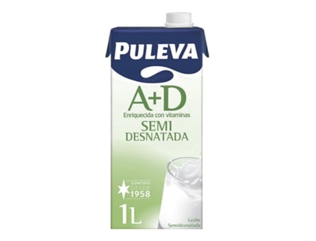 Leche Meio Gordo Puleva A+D (1 L)