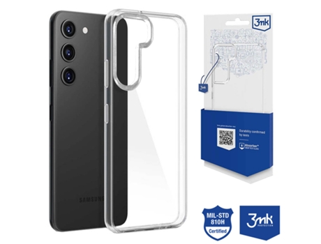 Funda para Samsung Galaxy 1/S23+/S23 Plus 3MK Silicona Transparente