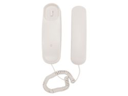 Teléfono Fijo De Pared Con Interfaz Retro, Práctico Para Hoteles Y Residencias, Color Blanco.