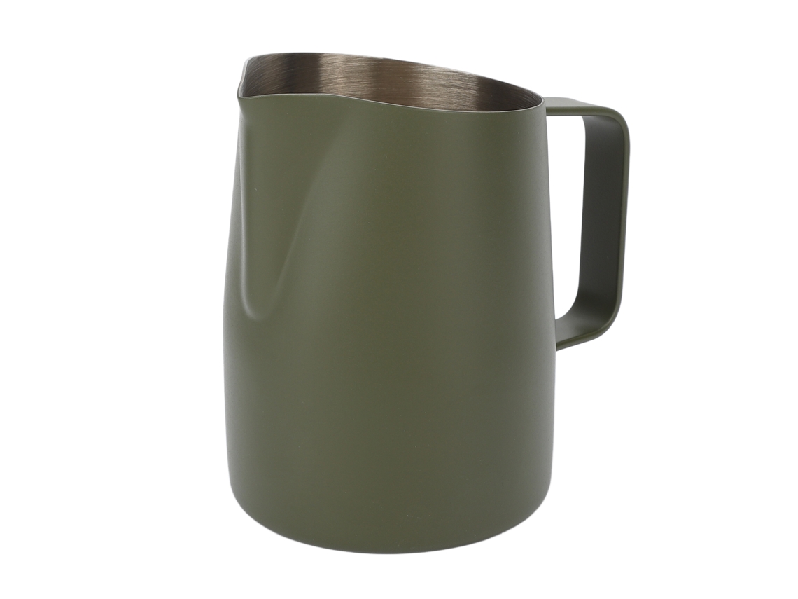 Cápsula de acero inoxidable para espumar leche de grado alimenticio con boca inclinada de 450 ml para café
