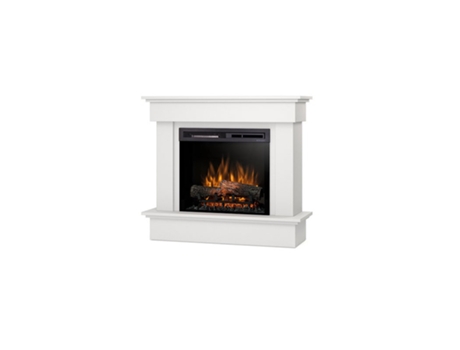 Chimenea LED eléctrica independiente TORMES 23' Blanco mate 100,5 x 89 x 33,5 OUTINFIRE
