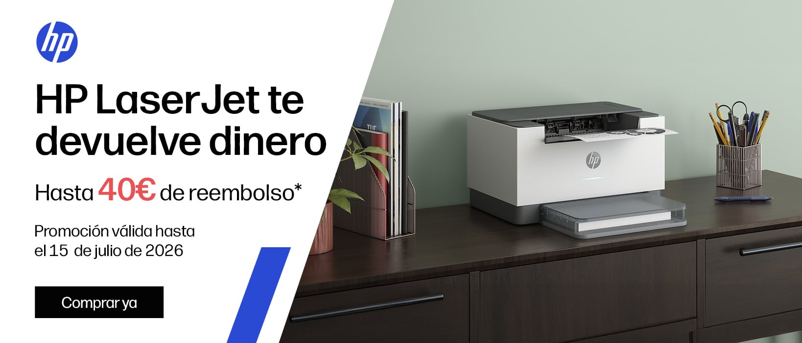 HP LaserJet te devuelve dinero. Hasta 40€ de reembolso