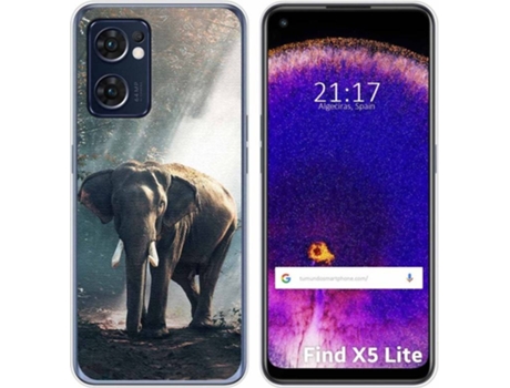 Carcasa Oppo Find X5 Lite 5G TUMUNDOSMARTPHONE Dibujos Elefante Multicolor