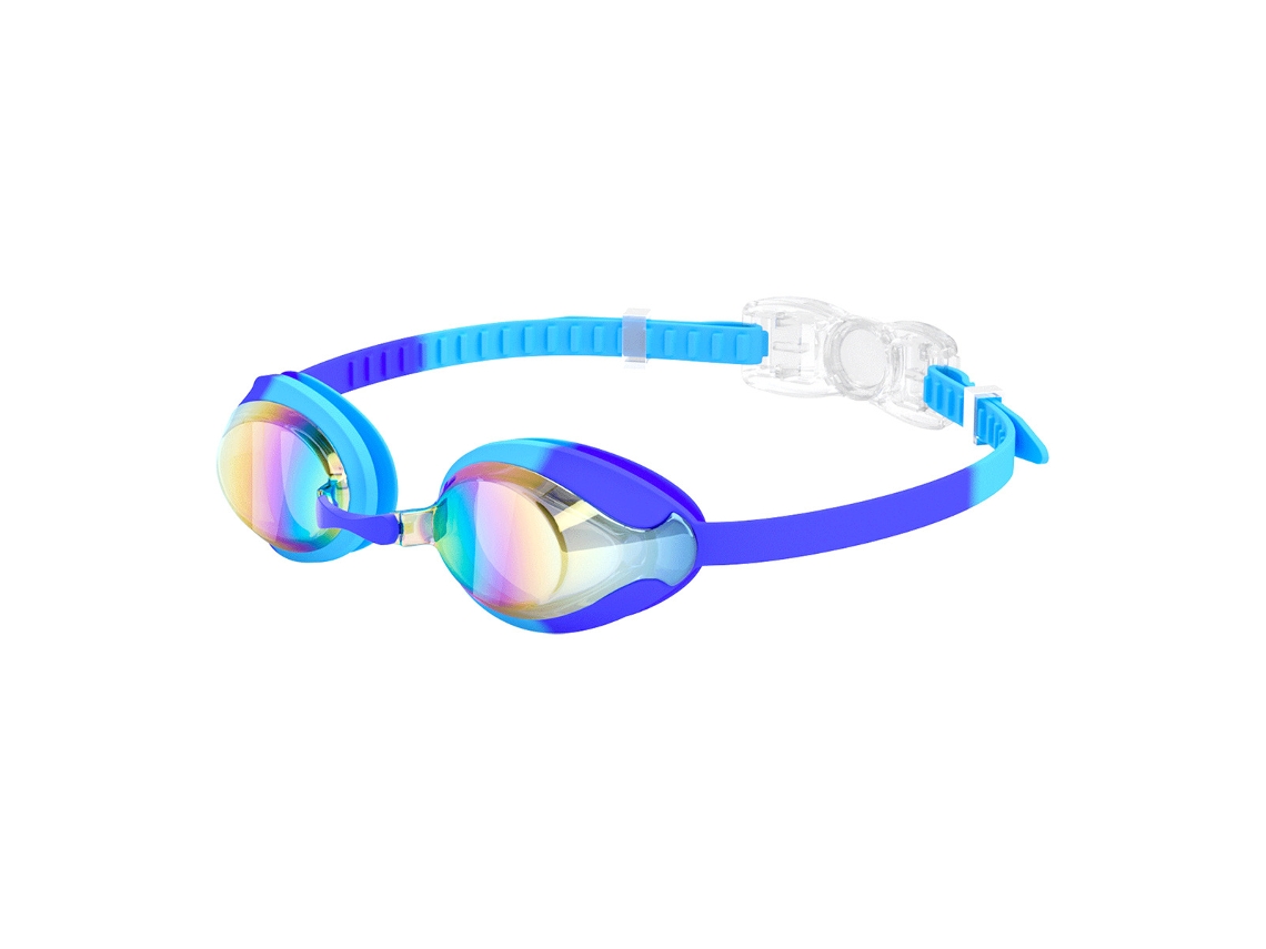 Gafas de natación y accesorios de natación para niños - Silicona impermeable y antivaho. Revestimiento antivaho azul (incluido en la caja).