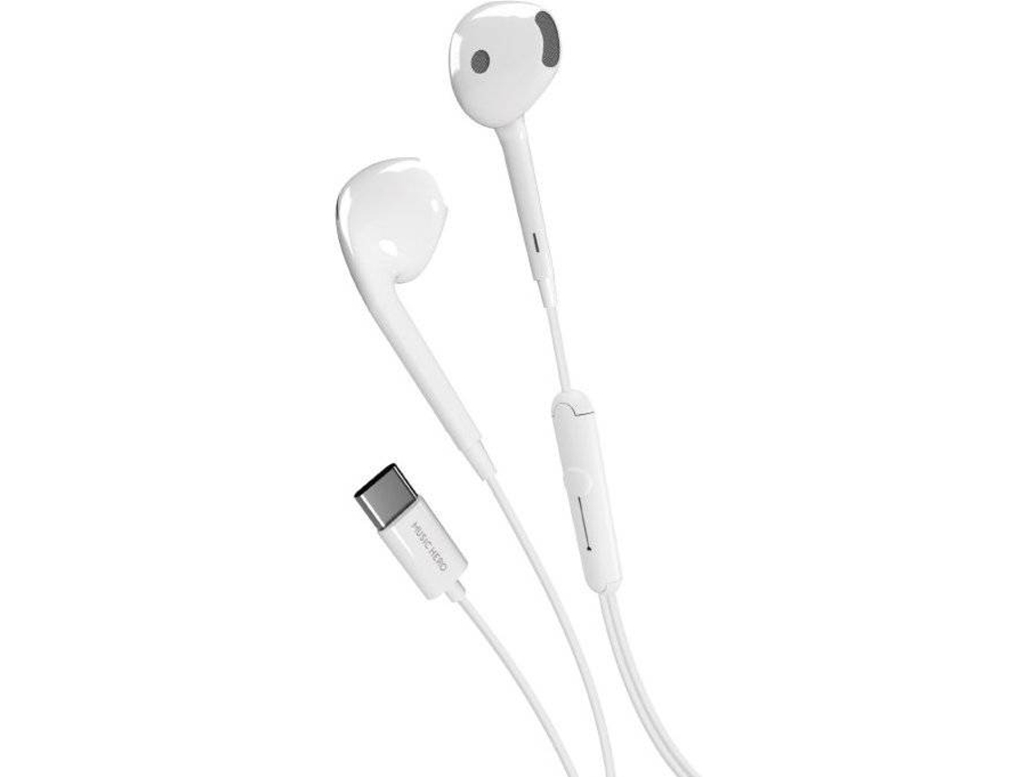 Auriculares con Cable SBS Tubb (In Ear - Micrófono - Blanco)