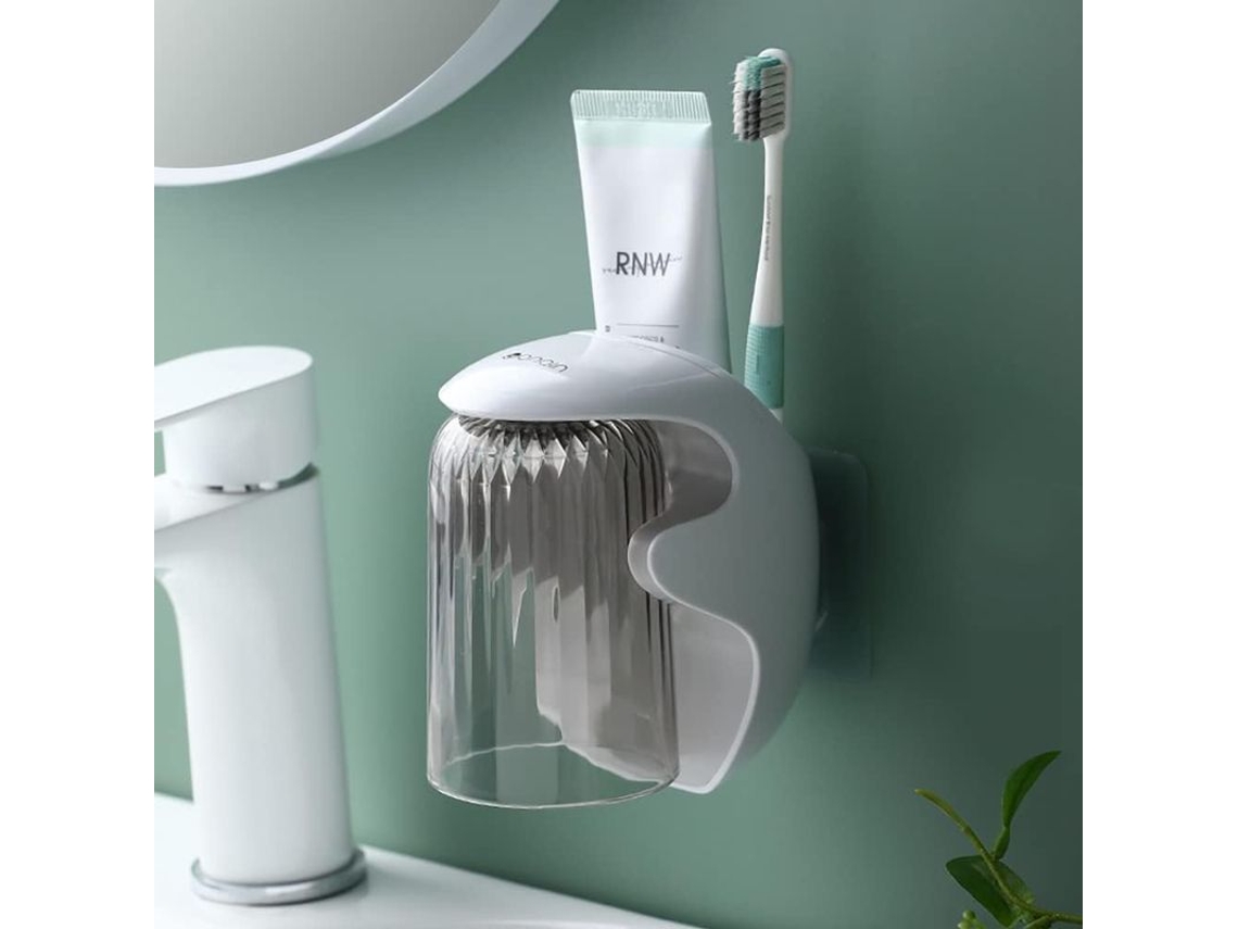 Soporte Para Cepillo De Dientes Infantil Linjou Para Baño, Soporte Para Cepillo De Dientes Eléctrico Y Pasta De Dientes (gris)