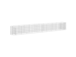 Arriate de gaviones VIDAXL Plateado Hierro (400x50x50 cm)