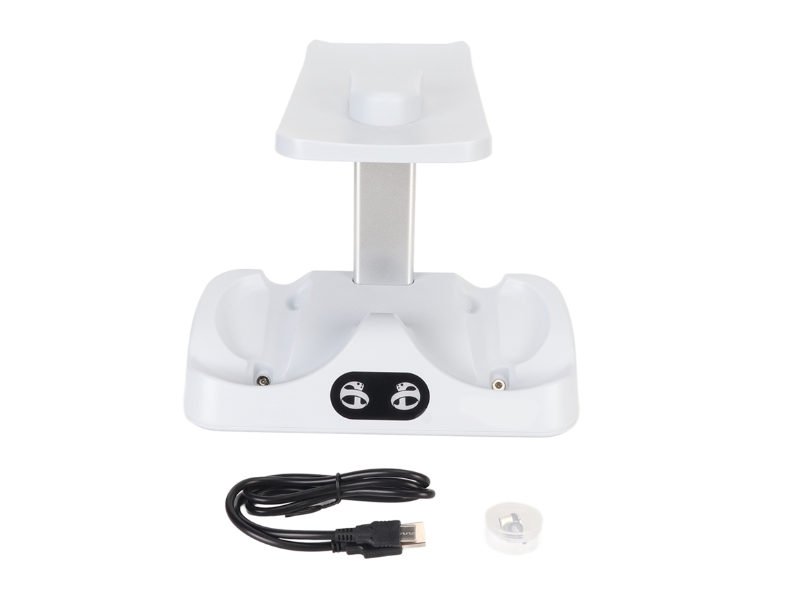 Base De Carga Rápida Para Controladores Ps5 Vr2 Con Protección Contra Sobrecarga, Indicador Led, Almacenamiento Y Base Para Gafas