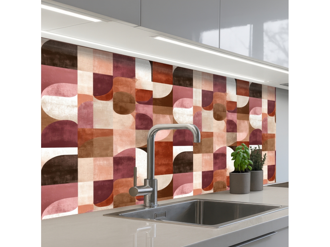 Salpicaderos De Cocina Geometría - Moderno - Retro 100x60 Cm