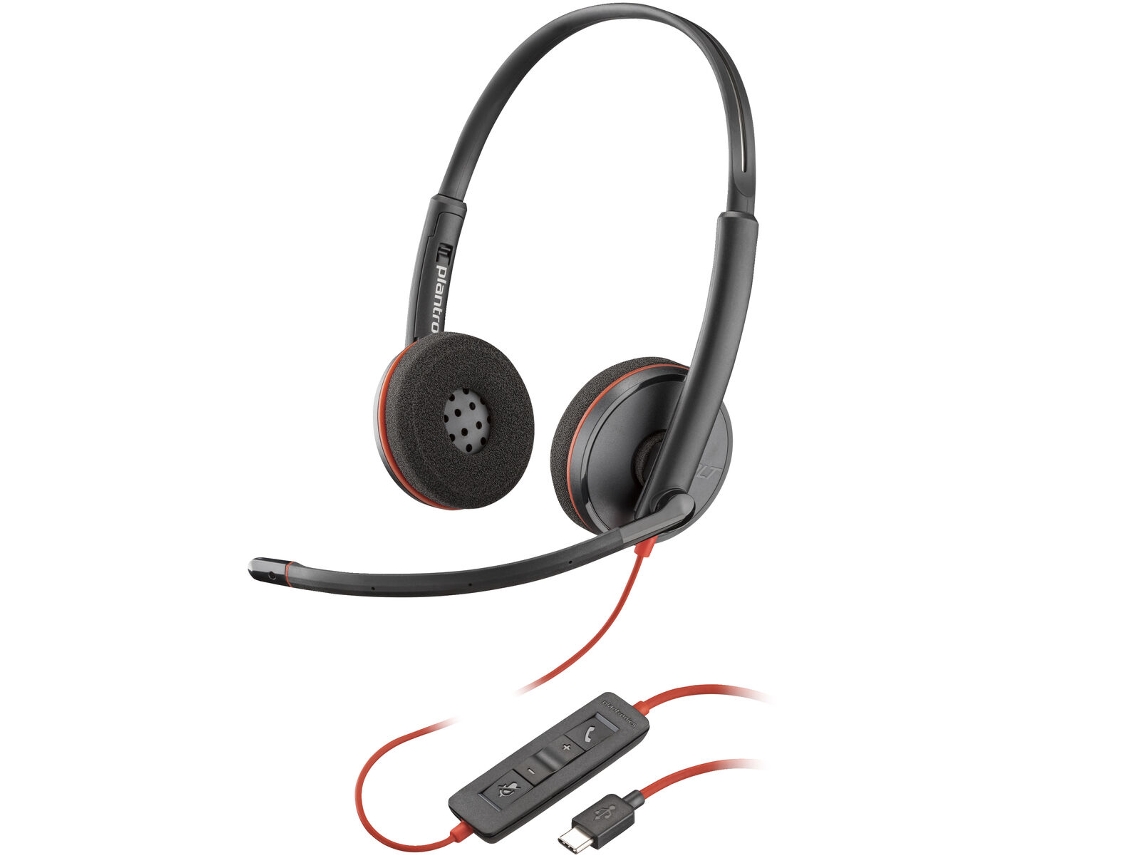 Auriculares con Micrófono POLY 8X228A6 (Negro - USB)