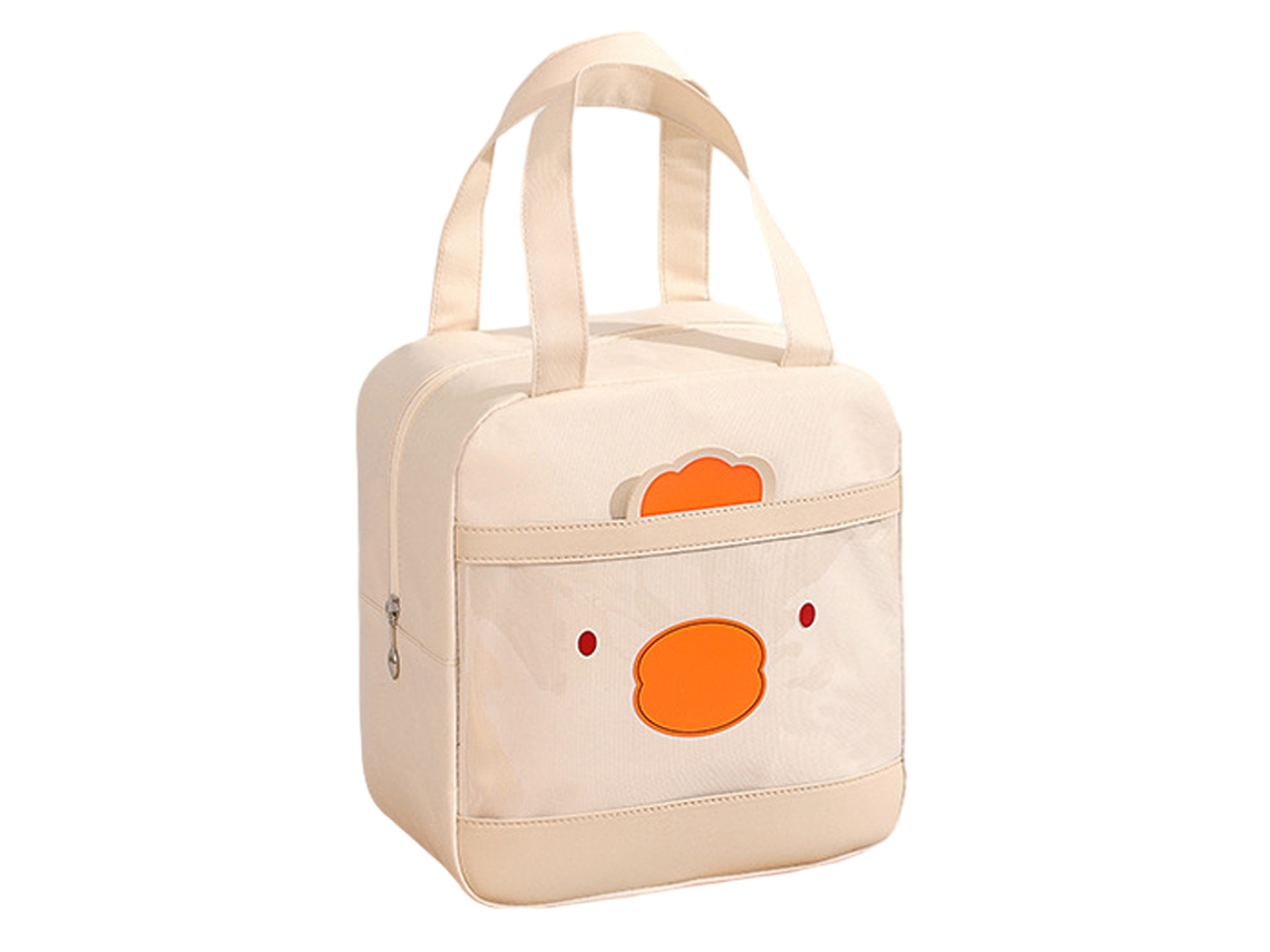 Bolsa térmica pato 3D, fiambrera gran capacidad tipo bento reutilizable oficina/viaje/picnic Kofihety