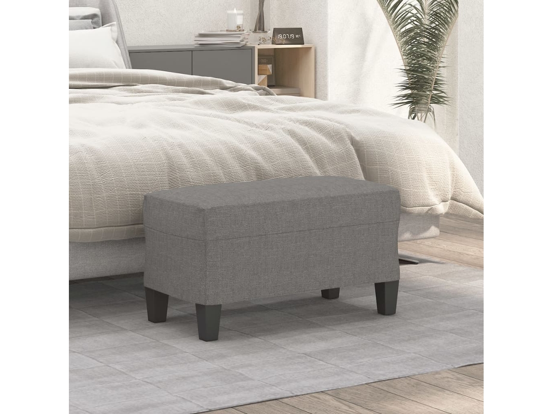 Banco Interior | Banco De Tela Gris Oscuro 70x35x41 Cm