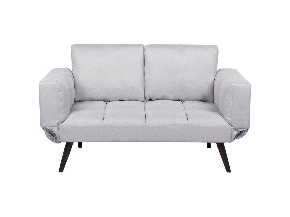 Sofá cama BELIANI Brekke de Poliéster Gris 183x75x90