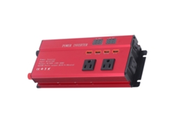 Inversor De Corriente Para Coche 12v 24v Con Carga Rápida Convertidor Dc A Ac 1200w Onda Senoidal Modificada