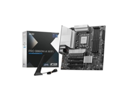 Placa base MSI PRO B860M-A WIFI para procesadores Intel Core Ultra 2 Series, LGA 1851, DDR5 8600MT/s OC, PCIe 5.0 x16, M.2 Gen5, Intel