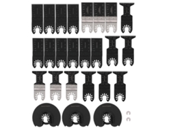 Kit De 27 Hojas De Sierra Oscilante Bimetálicas Con Sistema De Liberación Rápida Para Madera, Metal Y Plásticos.