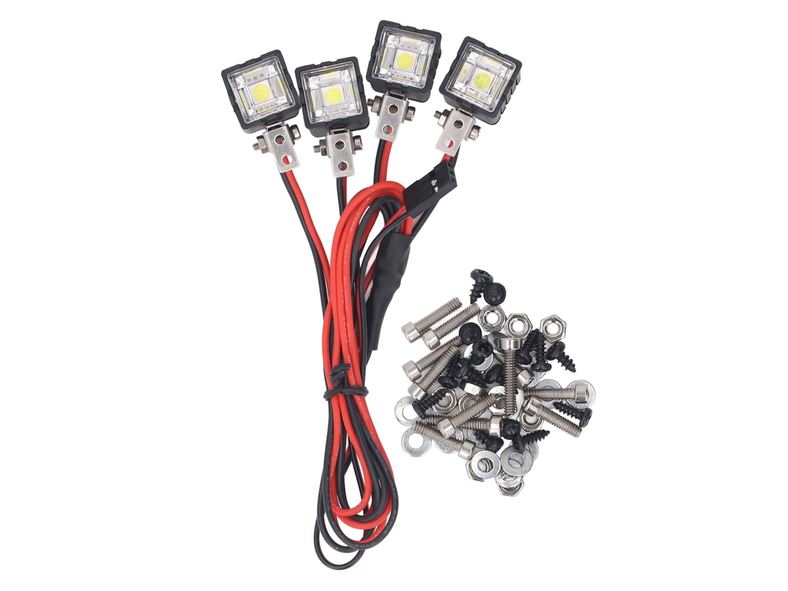 Faro Led Para Coche Rc Crawler Redcat Scx10 90046 Axial 1:10 - Brillante