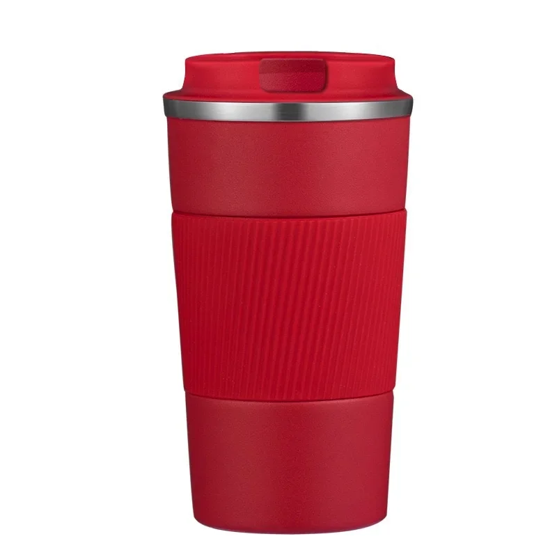 Caneca De Café Em Aço Inoxidável (vermelha, 510 Ml), Caneca Térmica Para Carro, Caneca Térmica Para Viagem.