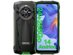 Smartphone OSCAL Pilot2 Robusto 256Gb 6 5 120Hz 50Mp 8800Mah Celular Ip68 Nfc Gps Dual Sim Verde