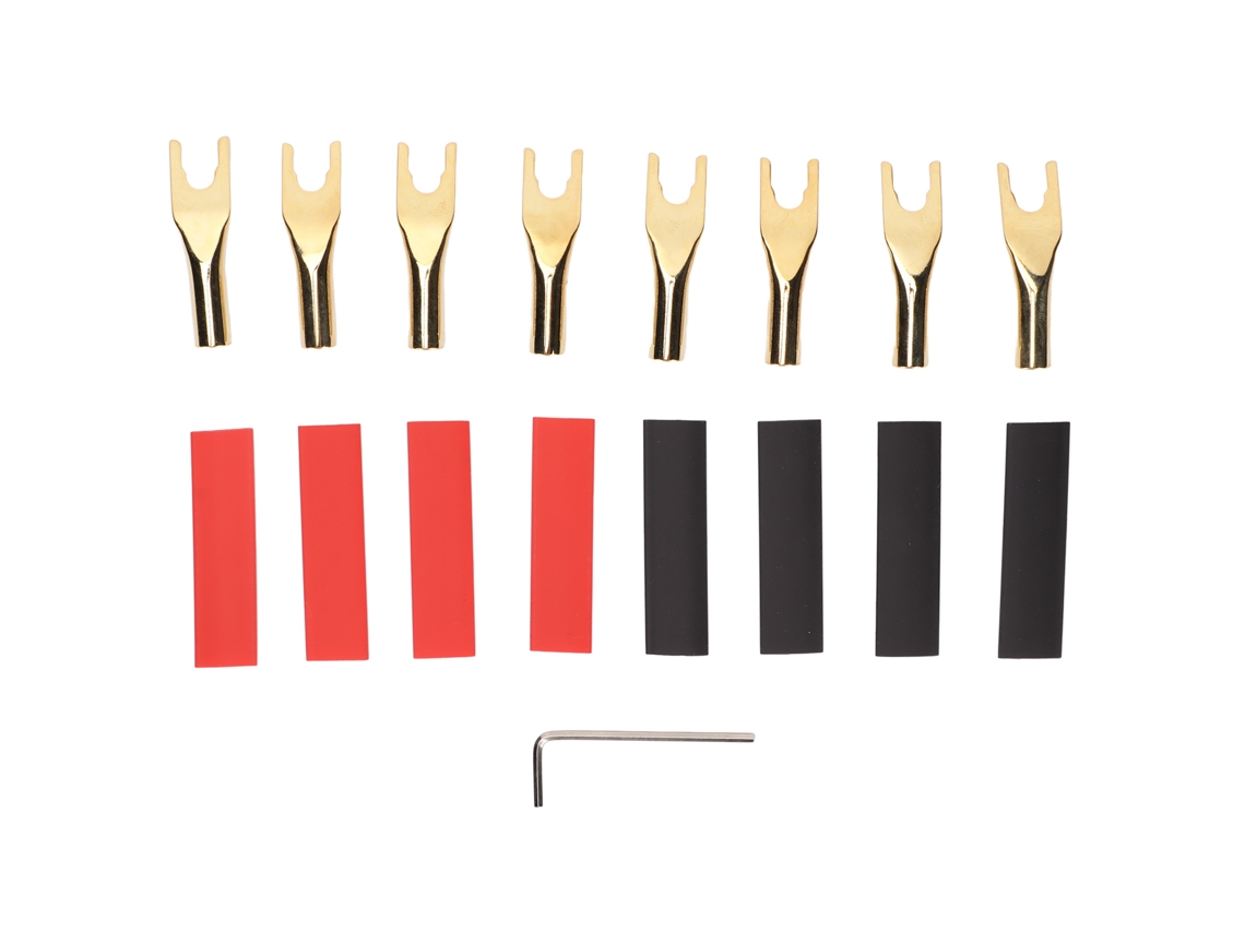 8 Pares De Conectores En Y Profesionales De 45 Grados Para Cables De Altavoces Diy