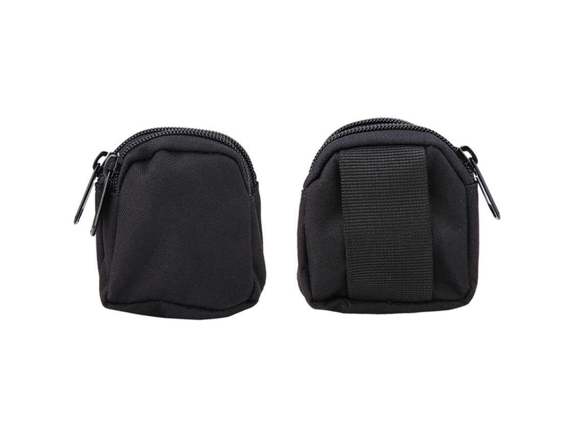 Bolsa De Cintura Deportiva Impermeable Ultraligera Nylon Moda Almacenamiento Portátil Exterior (negro)