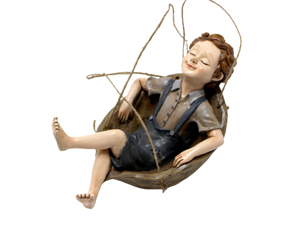 Adorno Colgante Con Forma De Niño Durmiendo En Un Columpio, Ideal Para Jardín Y Patio.