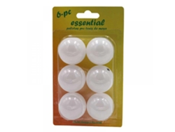 Caja 6 Pelotas SOFTEE PVC Essential Tenis Mesa Blanco 24384-2422