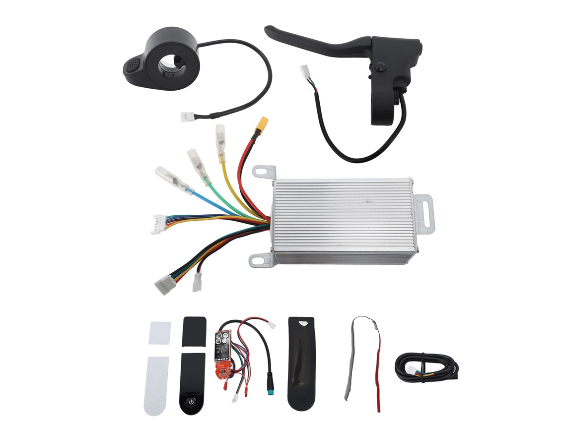2026-controlador 36v 350w Con Panel De Control, Mando De Pulgar Y Manija De Freno Para Patinete Xiaomi