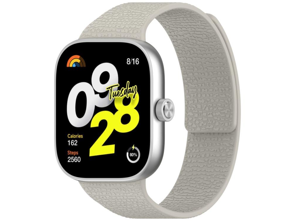 Pulsera para Xiaomi Band 9 Pro / 8 Pro - Silicona suave magnética - Textura de lichi - Conector metálico
